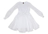 MIHARA YASUHIRO Japan. Back Pleated White Switching Shirt Dress
