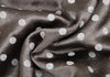 COMME des GARCONS TRICOT. Mocha Color Shiny Dot Round Collar Shirt Dress