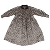 COMME des GARCONS TRICOT. Mocha Color Shiny Dot Round Collar Shirt Dress