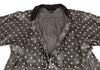 COMME des GARCONS TRICOT. Mocha Color Shiny Dot Round Collar Shirt Dress