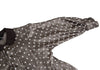COMME des GARCONS TRICOT. Mocha Color Shiny Dot Round Collar Shirt Dress