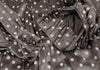 COMME des GARCONS TRICOT. Mocha Color Shiny Dot Round Collar Shirt Dress