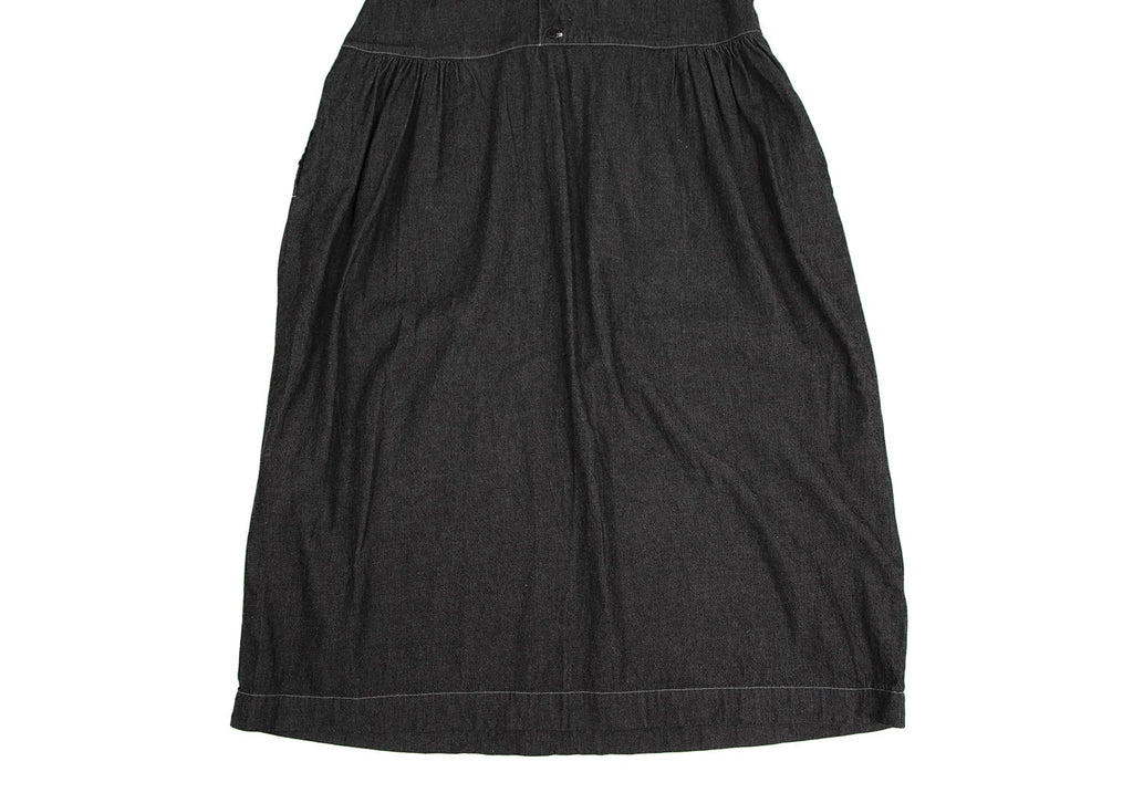 PINK HOUSE JAPAN. Waist Cord Design Sleeveless Black Denim Dress