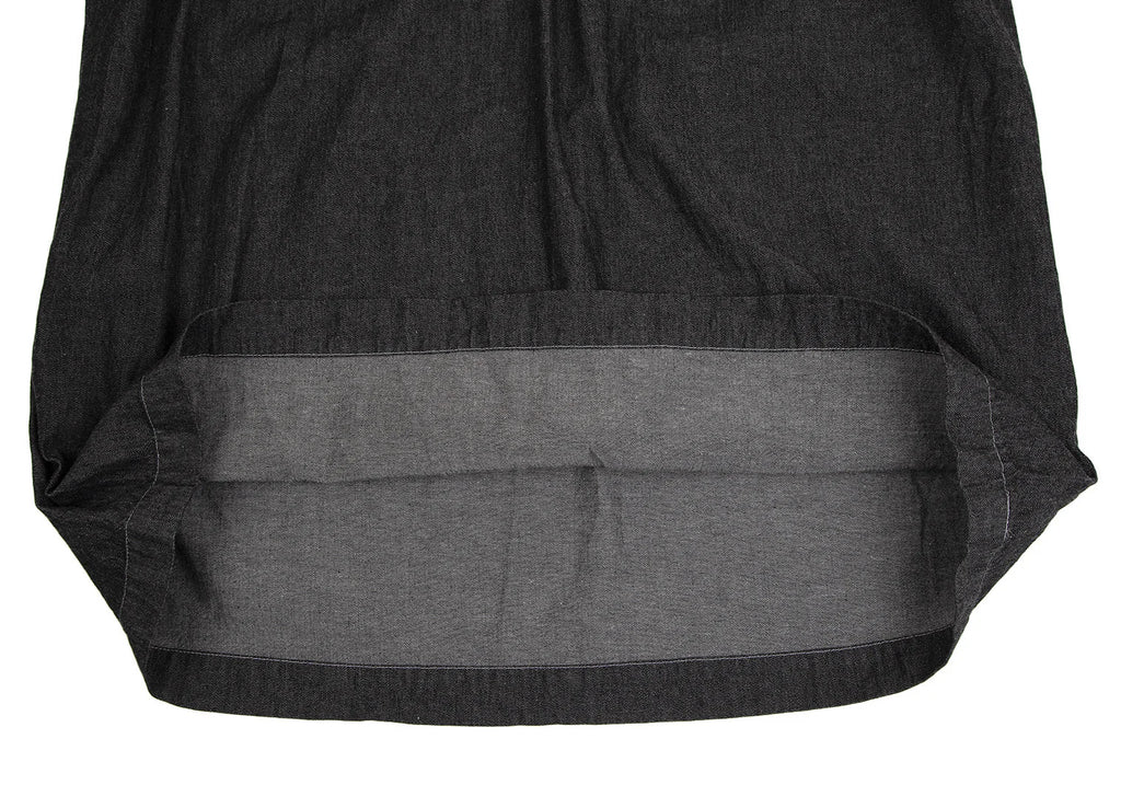 PINK HOUSE JAPAN. Waist Cord Design Sleeveless Black Denim Dress