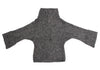 Yohji Yamamoto JAPAN. NOIR Grey Dolman Sleeve High Neck Low Gauge Knit Sweater