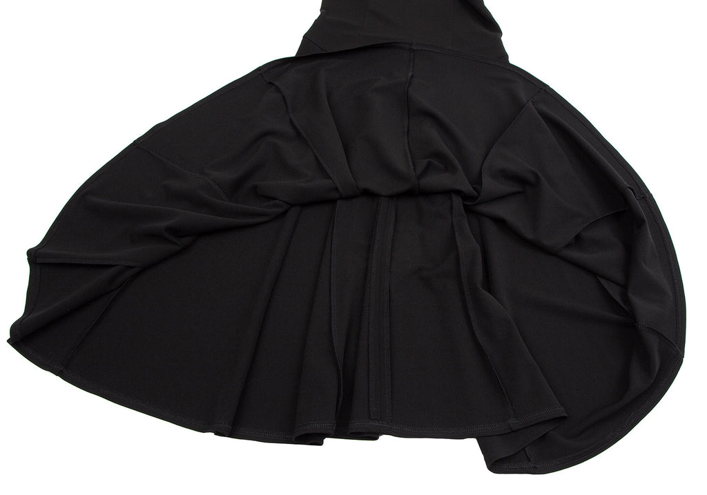 BURBERRY LONDON UK. Rayon Blend Black Pleats Switching Dress