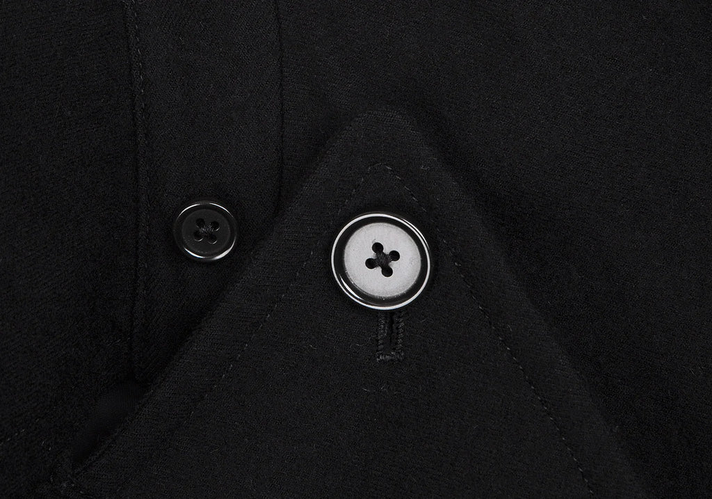 MARGARET HOWELL LONDON/TOKYO. Black Wool Pea Coat