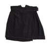Jean Paul GAULTIER Paris.  FEMME. Black Rayon Wrap Mini Skirt