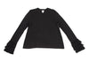 COMME des GARCONS JAPAN. noir kei ninomiya. Black Frill Decoration Wool Knit Blouse/Top