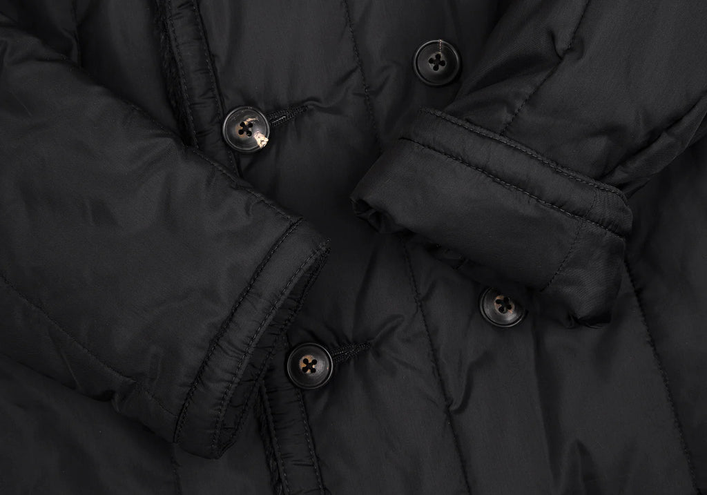 45rpm umii908 Japan. Black Lining Fur Nylon Pea Coat