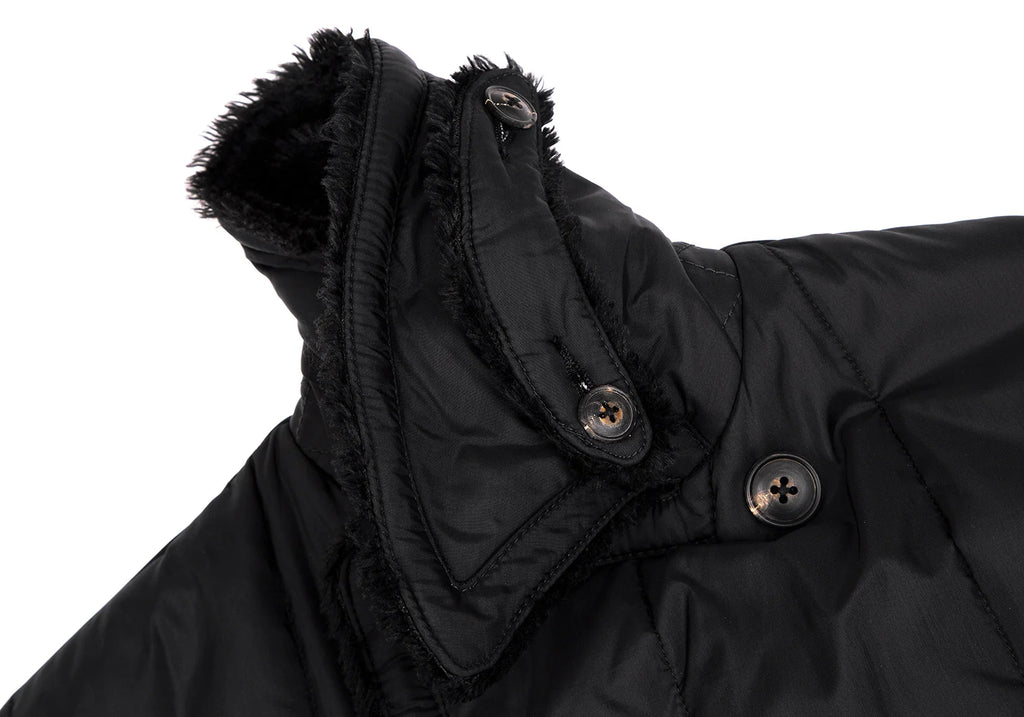 45rpm umii908 Japan. Black Lining Fur Nylon Pea Coat