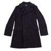 COMME des GARCONS JAPAN. TRICOT. Navy Wool Cutting Design Coat