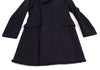 COMME des GARCONS JAPAN. TRICOT. Navy Wool Cutting Design Coat