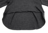 FLORENT Japan. Charcoal Wool Back Zip Raglan Asymmetrical Shirt