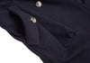 WIM NEELS BELGIUM. Navy Wool Belted Trench Coat