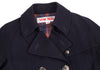 WIM NEELS BELGIUM. Navy Wool Belted Trench Coat