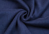 PRADA ITALY. Navy Color Tie Back Gathered Switching Knit Sweater