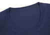 PRADA ITALY. Navy Color Tie Back Gathered Switching Knit Sweater