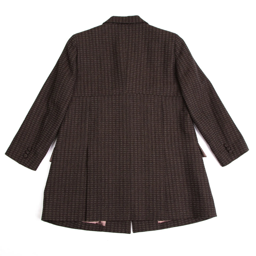 ROMEO GIGLI ITALY.  gigli. Brown Wool Jacquard Jacket