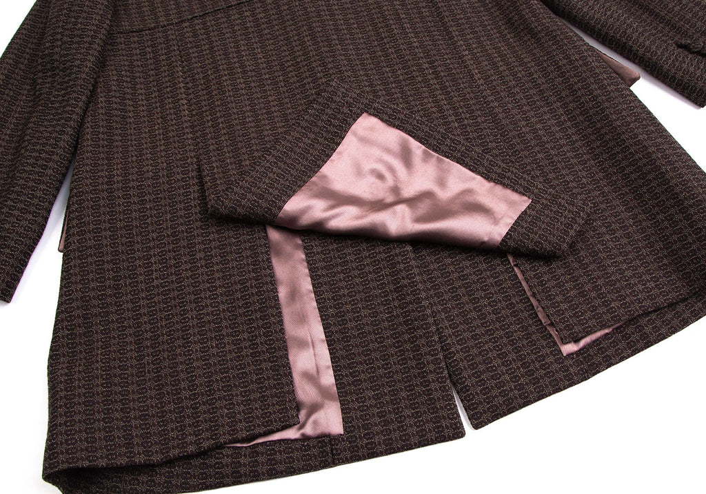 ROMEO GIGLI ITALY.  gigli. Brown Wool Jacquard Jacket
