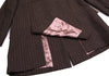 ROMEO GIGLI ITALY.  gigli. Brown Wool Jacquard Jacket
