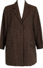 ROMEO GIGLI ITALY.  gigli. Brown Wool Jacquard Jacket