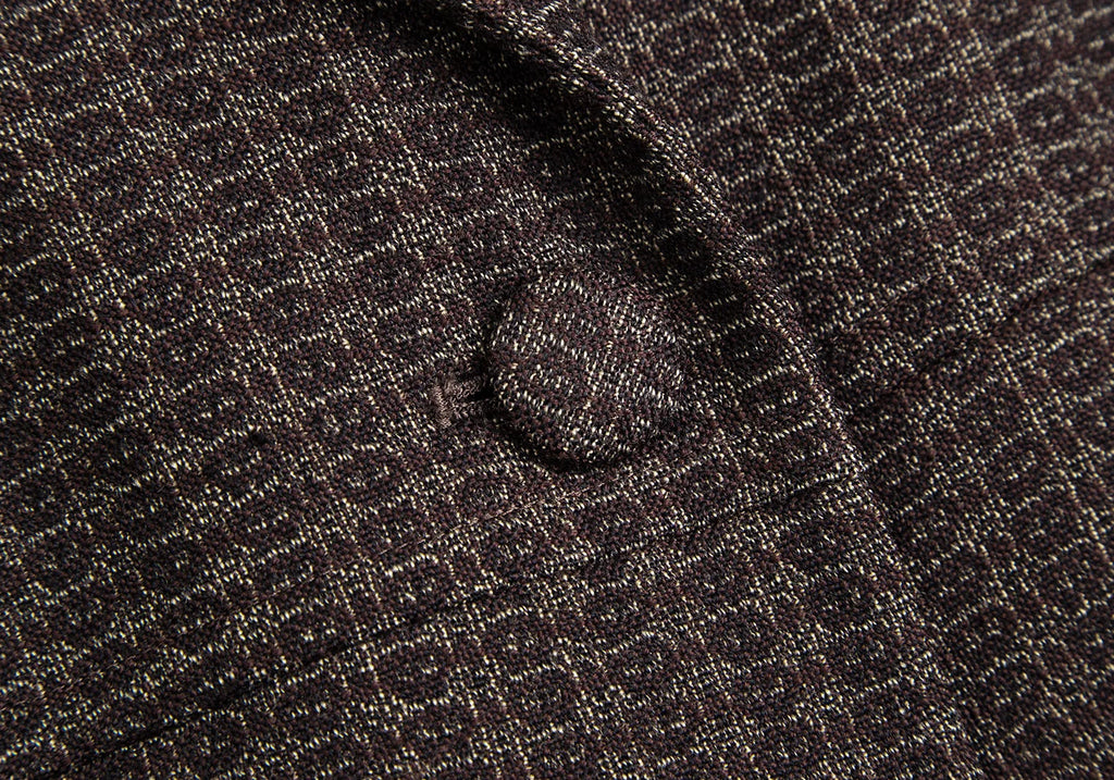 ROMEO GIGLI ITALY.  gigli. Brown Wool Jacquard Jacket