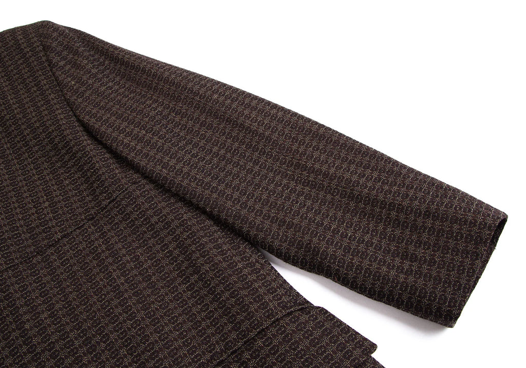 ROMEO GIGLI ITALY.  gigli. Brown Wool Jacquard Jacket