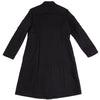 ROMEO GIGLI  ITALY. Black Wool Stand-collar Zipper Coat