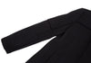 ROMEO GIGLI  ITALY. Black Wool Stand-collar Zipper Coat