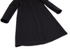 ROMEO GIGLI  ITALY. Black Wool Stand-collar Zipper Coat