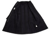 ROMEO GIGLI  ITALY. Black Wool Stand-collar Zipper Coat