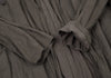 HOMMA JAPAN. Grey Faux Suede Ruched Gathers Jacket