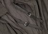 HOMMA JAPAN. Grey Faux Suede Ruched Gathers Jacket