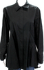 Donna Karan New York. Black Cotton Button Up Tunic