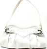 Ferragamo Itay. White Leather Shoulder Bag / Hand Bag