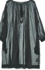 OMNES JAPAN. Black Cotton Semi Sheer Dress