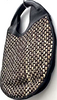 Michiamo Japan. NEW . NWOT. Luxury Black Lambskin Leather/Python Skin Large Handbag