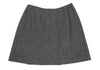 DKNY DKNY JEANS NY. Grey Herringbone Tweed Wrap Mini Skirt