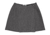 DKNY DKNY JEANS NY. Grey Herringbone Tweed Wrap Mini Skirt