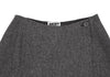 DKNY DKNY JEANS NY. Grey Herringbone Tweed Wrap Mini Skirt