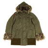 HYSTERIC GLAMOUR  JAPAN. Military Green Fur Military Blouson Jacket/Coat