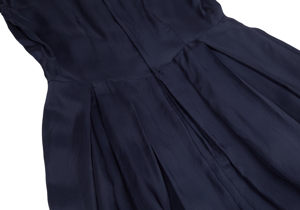 COMME des GARCONS Japan. Midnite Navy Cupra Sleeveless Dress