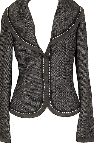 Nostrasantissima Italy. Black Cotton/Linen/Viscose Blend Wide Leg Pants