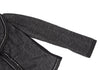 HIROKO KOSHINO  HIROKO BIS JAPAN. Piping Stitched Black Shawl-collar Jacket