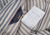 45rpm 45R JAPAN.  Ivory Striped Stretch Jacket