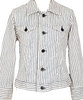 45rpm 45R JAPAN.  Ivory Striped Stretch Jacket