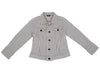 45rpm 45R JAPAN.  Ivory Striped Stretch Jacket