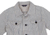 45rpm 45R JAPAN.  Ivory Striped Stretch Jacket