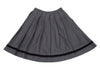 COMME des GARCONS COMME des GARCONS JAPAN. Hem Velor Line Grey Pleats Skirt